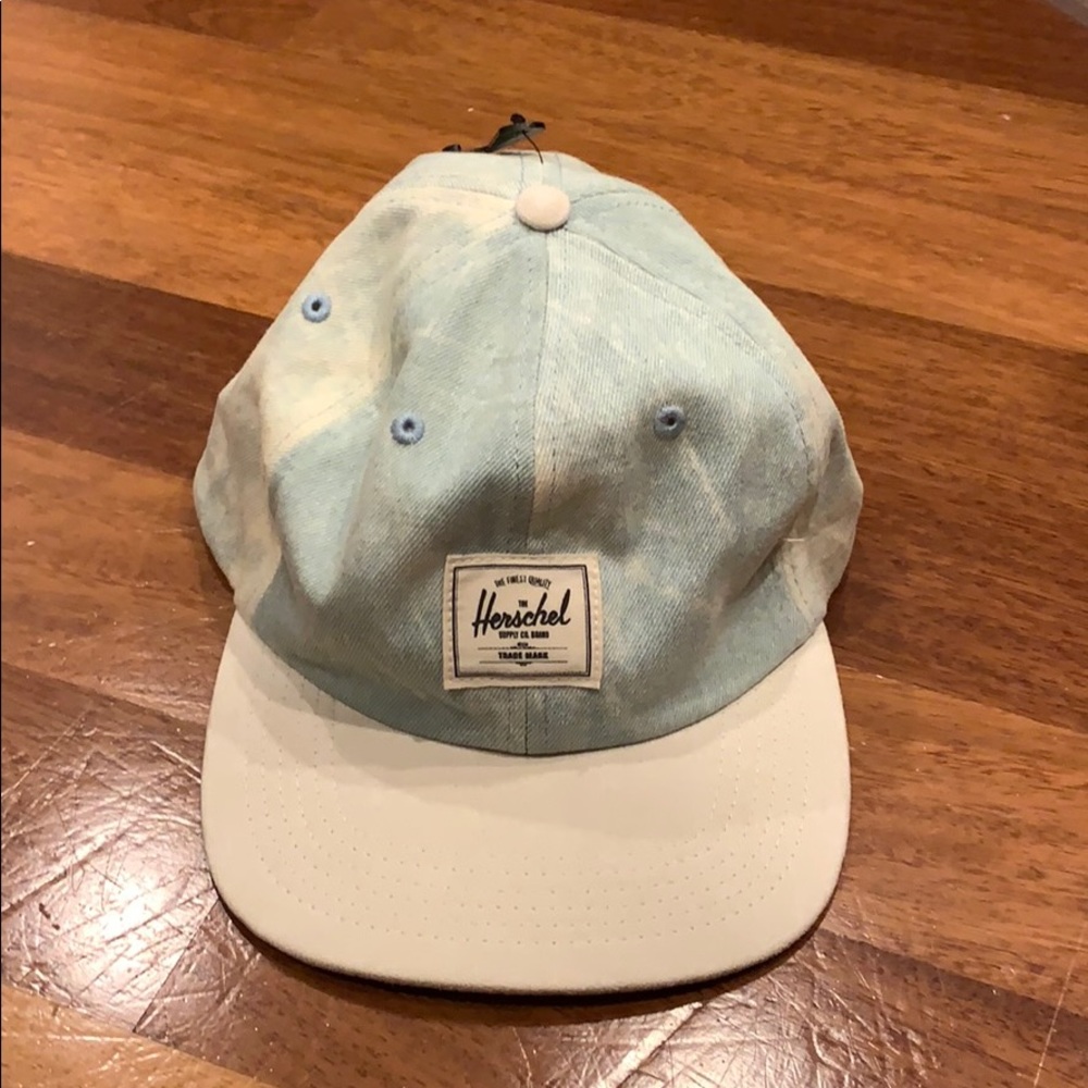 Herschel Hat Adjustable Light Blue/White